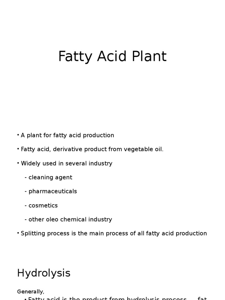 Fatty Acid Plant Fat Triglyceride