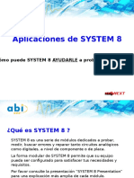 Presentacion System 8 Applications Spanish