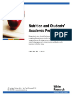 Nutrition and Students Academic Performance