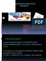 Generating Electricity from Speed Breakers