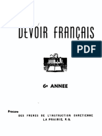 Francais 6e Devoir