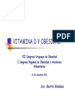 Vitamina D y Obesidad, Dra. Mendoza