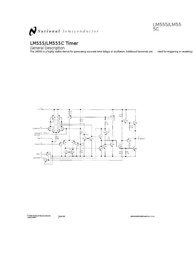 Notice Timer 555 Pdf : Le circuit intégré NE555 : schémas et montages ...