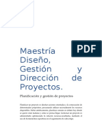 Maestría en Diseño, Gestión y Dirección de Proyectos