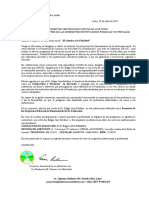 Carta de Invitacion Sobre El Programa El Camino A La Felicidad