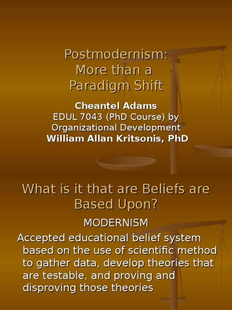 Postmodernism: More Than A Paradigm Shift | PDF | Social Science ...