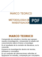 Marco Teorico: Metodologia de La Investigacion