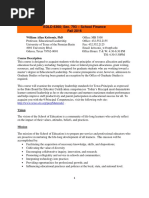 Edld 6360 Sec. 793 - School Finance Fall 2016: William Allan Kritsonis, PHD Office: MB 3108