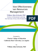 Administrative Effectiveness & Human Resources Management: William Allan Kritsonis, PHD