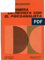 La Primera Entrevista Con El Psicoanalista Mannoni PDF