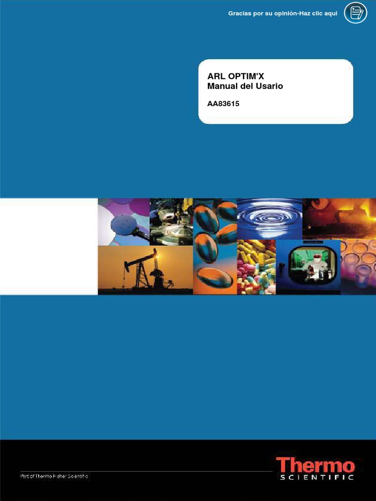Optimx Manual Del Usuario | PDF | Rayo X | Fluorescencia