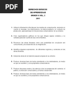 Derechos Basicos de Aprendizaje Vol 2 2017