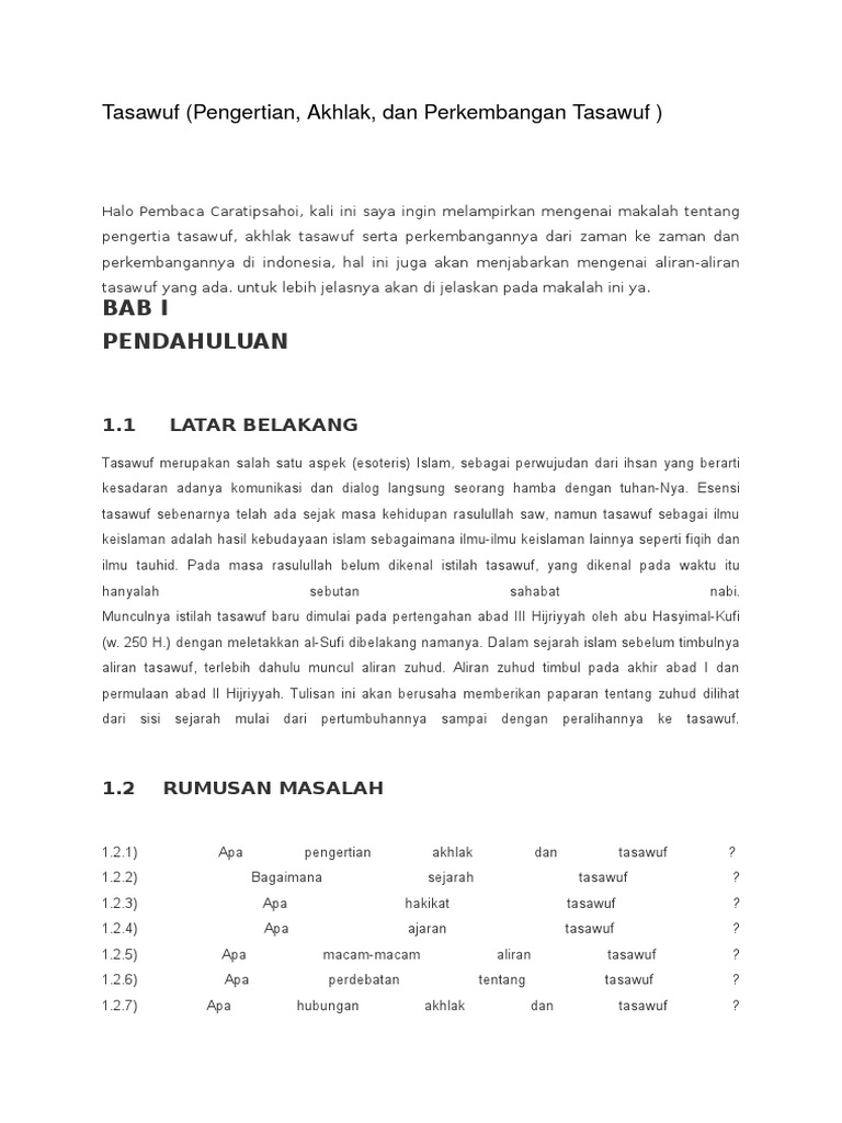 Apakah Yang Dimaksud Tentang Ajaran Tasawuf - Cara Mengajarku