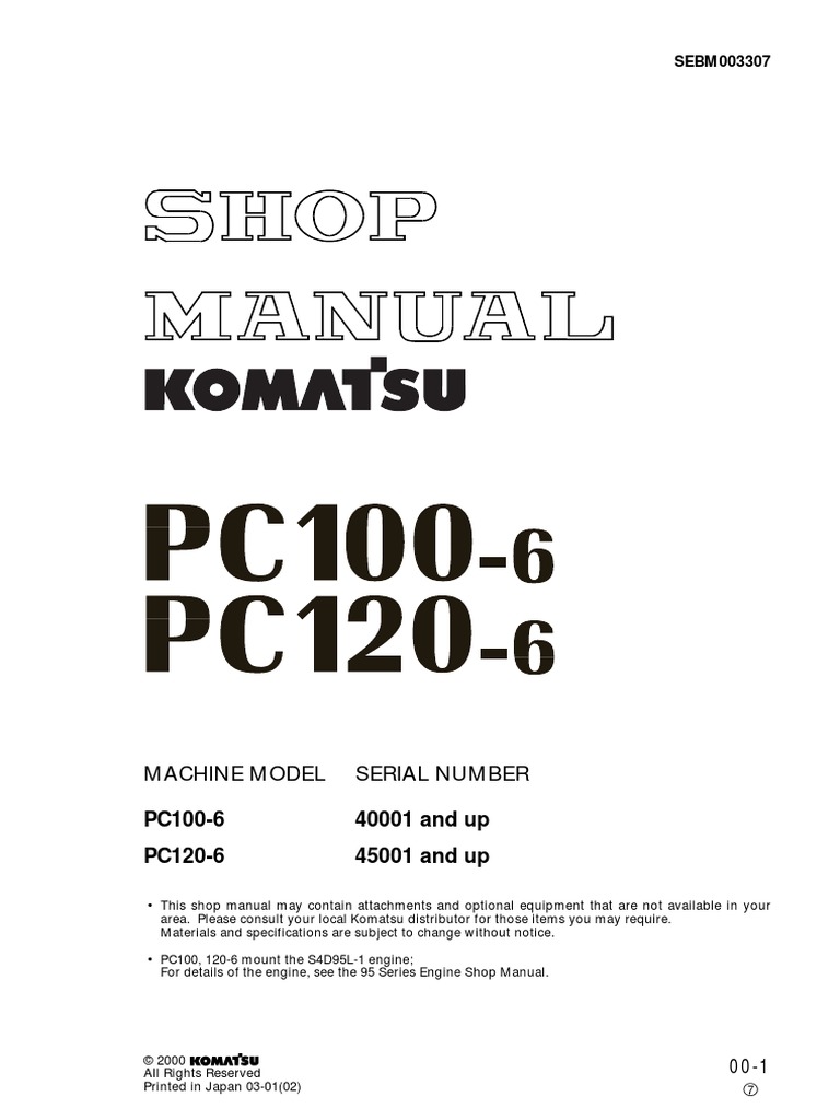 Manual de servicio Komatsu PC 100 y PC120 | Troubleshooting | Electrical  Connector
