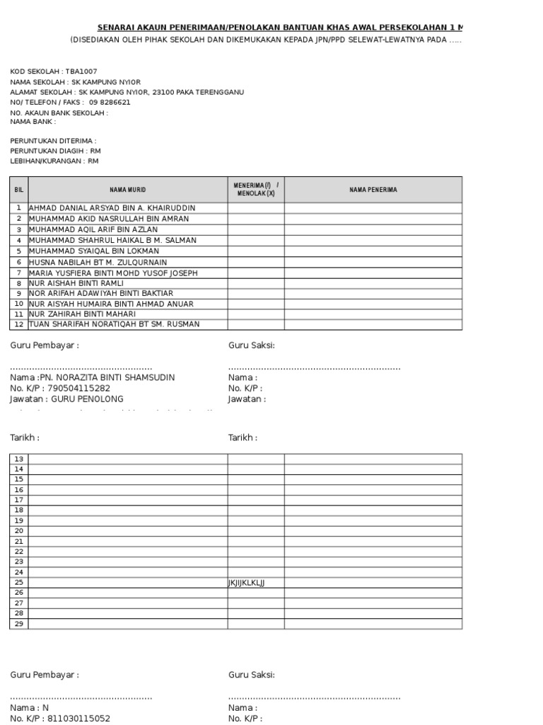 Contoh Surat Cancellation Perkaso