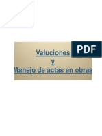 Valuaciones y Actas