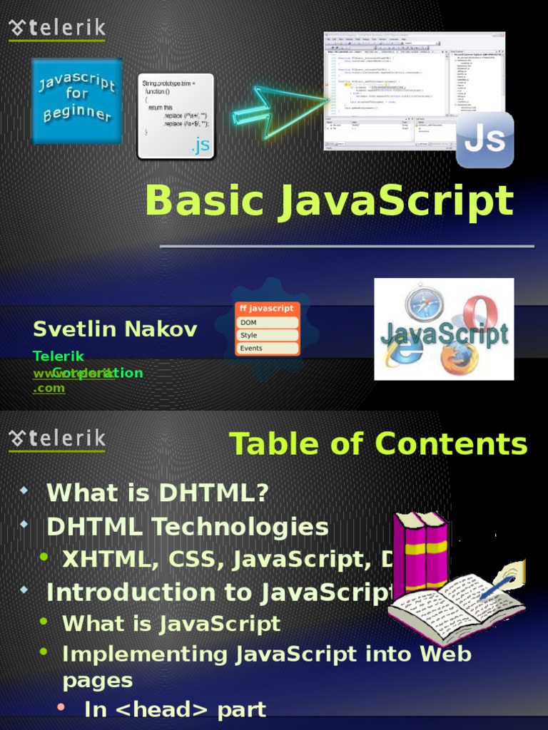 Basic JavaScript | PDF | Dynamic Html | Java Script