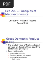 Eco 200 - Principles of Macroeconomics: Chapter 6: National Income Accounting