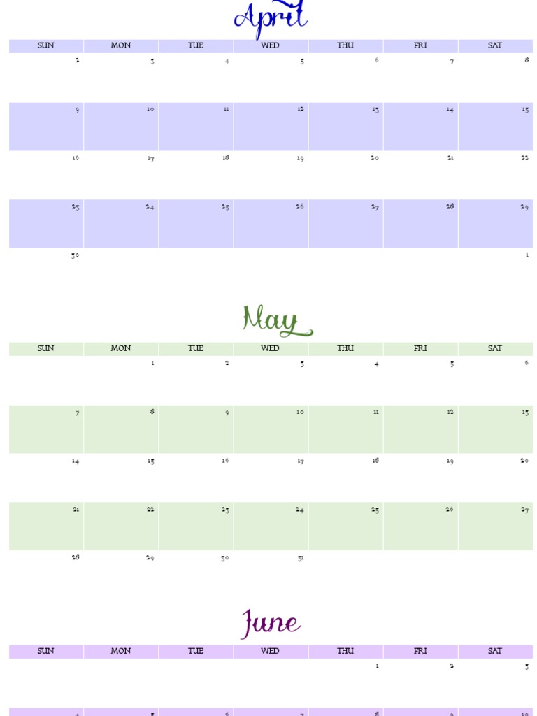 Monthly Calendar Overview | PDF