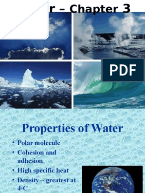 3 properties of water