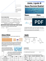 Soilds, Liquids & Gases Revision Booklet