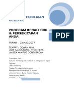 23 Mac 2017 Laporan Penilaian Peserta Program Kenali Persekitaran Diri Anda