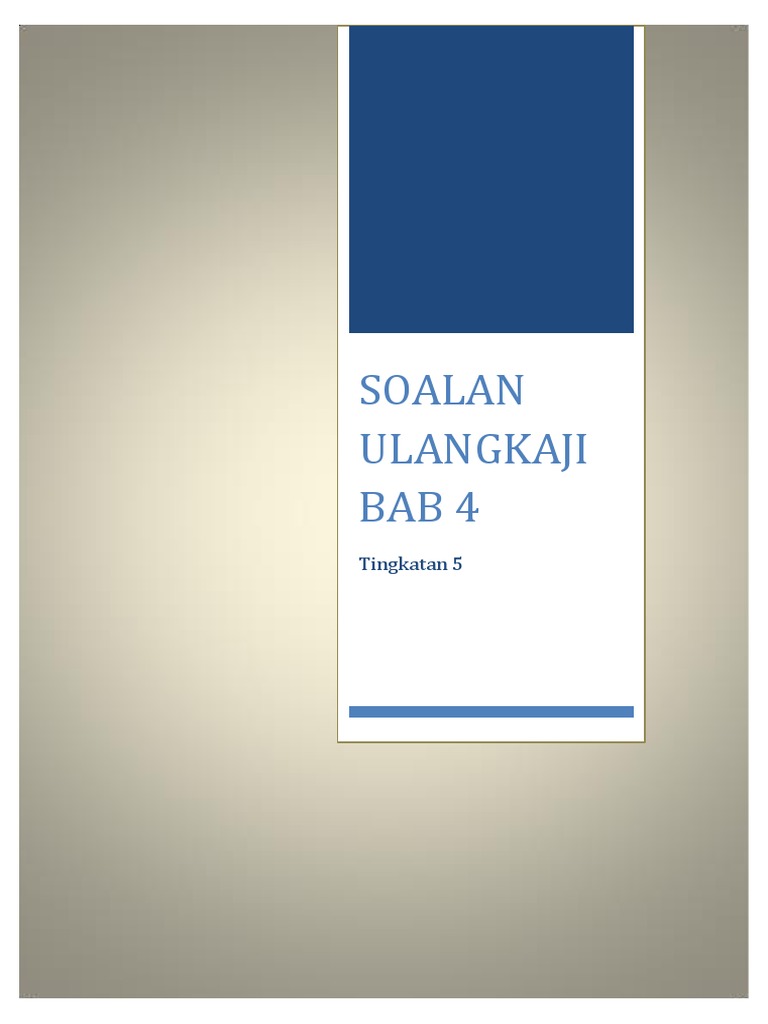 Soalan Biologi Tingkatan 4 Dwibahasa - Contoh Kee