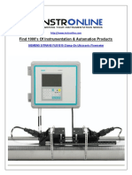 SITRANS FUS1010 Clamp-On Ultrasonic Flowmeters Water Applications For Industry