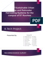 Design of Sustainable Urban Drainage and Rainwater Harvesting