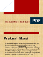 Isi Dokumen Prakualifikasi Dan Dokumen Kualifikasi (Dokumen Lelang) Umtuk Kontraktor Dan Konsultan