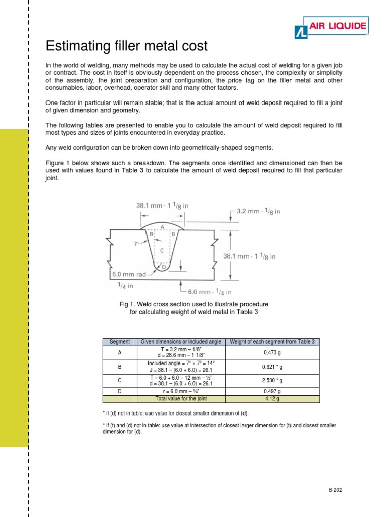 Filler Calculation PDF | PDF | Welding | Construction