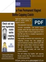 Maintenance Free Permanent Magnet Bottle Capping Clutch: Adjustable Repeatability Inertia