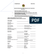 BORANG PERMOHONAN UNTUK JAWATAN KOSONG