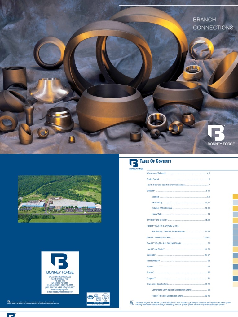 Bonney Forge Brochure | PDF | Pipe (Fluid Conveyance) | Gas Technologies
