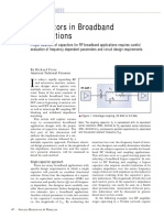 Capacitors in Broadband Applications