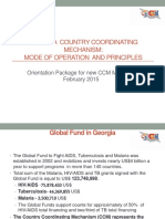 Georgia Country Coordinating Mechanism: Mode of Operation and Principles