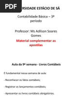 Aula 9 - Livros Contábeis