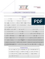 Formulario y constantes físicas