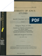 Religious Plays of 1590- Comedia de La Historia y Adoracio-n de l