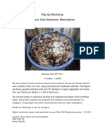 Pop-Up Workshop: in Your Yard Mushroom Remediation