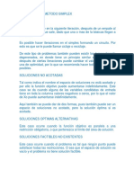 VARIANTES DEL METODO SIMPLEX - Descripcion PDF
