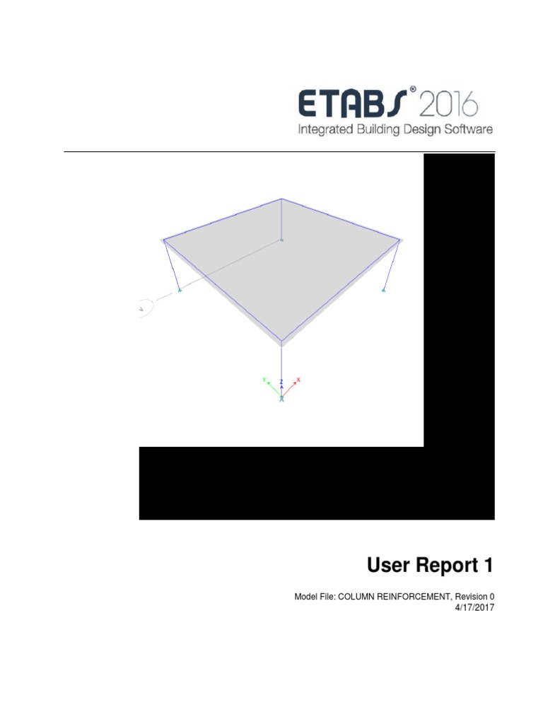 Column Reinforcement Model Report | PDF | Nature