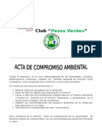 Acta de Compromiso Ambiental