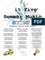 Summer Music Flyer