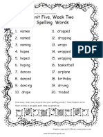 Spellingwords Unit 5 Week 2