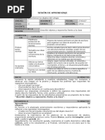 SESIÓN DE APRENDIZAJE 01 - 1° Publicom