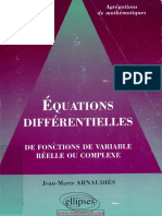 Arnaudiès-Équations Différentielles _ de Fonctions de Variable Réelle Ou Complexe