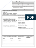 Lesson Plan Template: Learning Outcomes