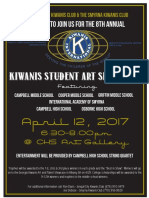 Kiwanis Art Show Flyer 2017