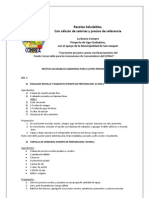 RECETAS - Saludables para 15 Días, Con Cálculo de Calorías y Precios